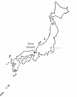 Tozai location map